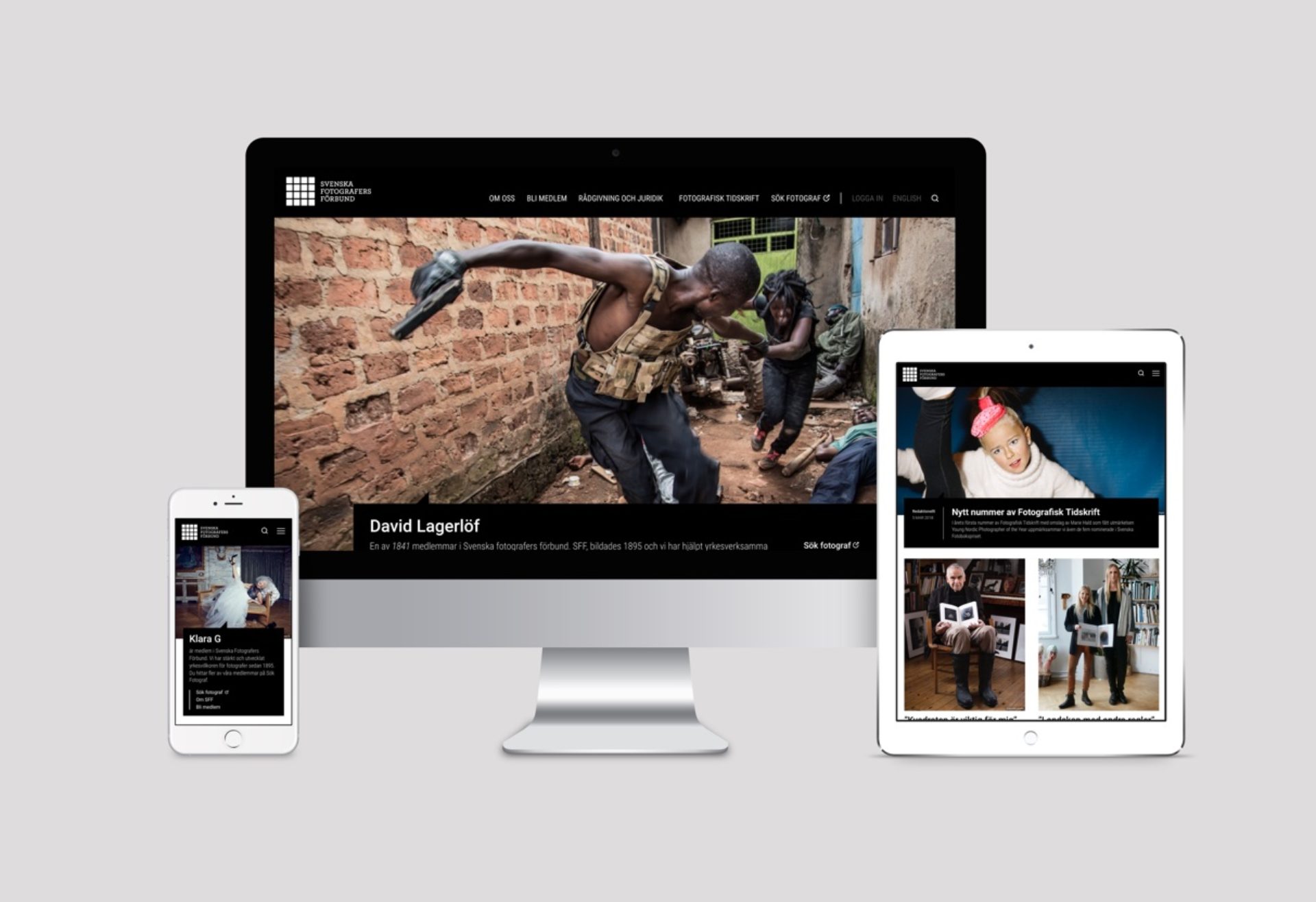 SFF - Svenska fotografers förbund webbplats